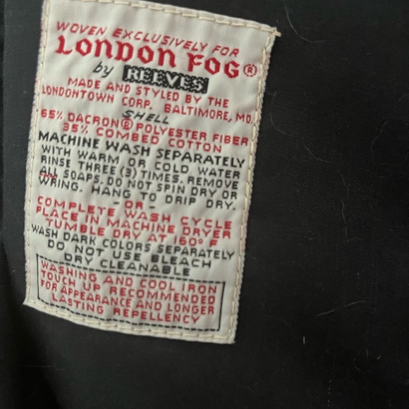 London Fog Men's Dark Gray Windbreaker Size 44 - Picture 3 of 6